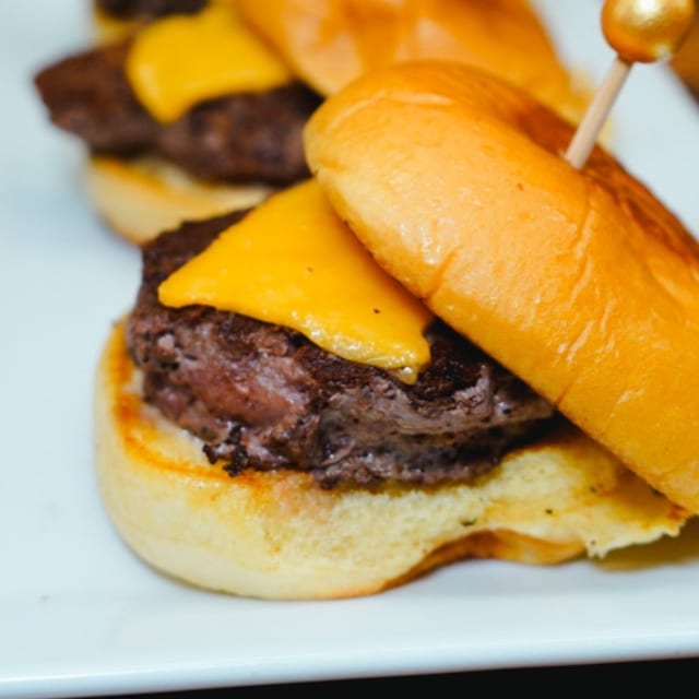 Two Beef Sliders.